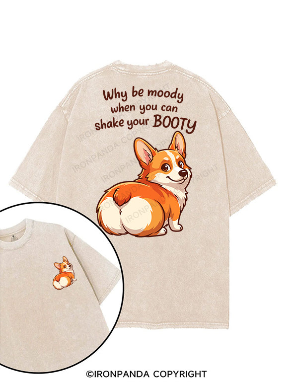 Why be moody printed Gym Shirt