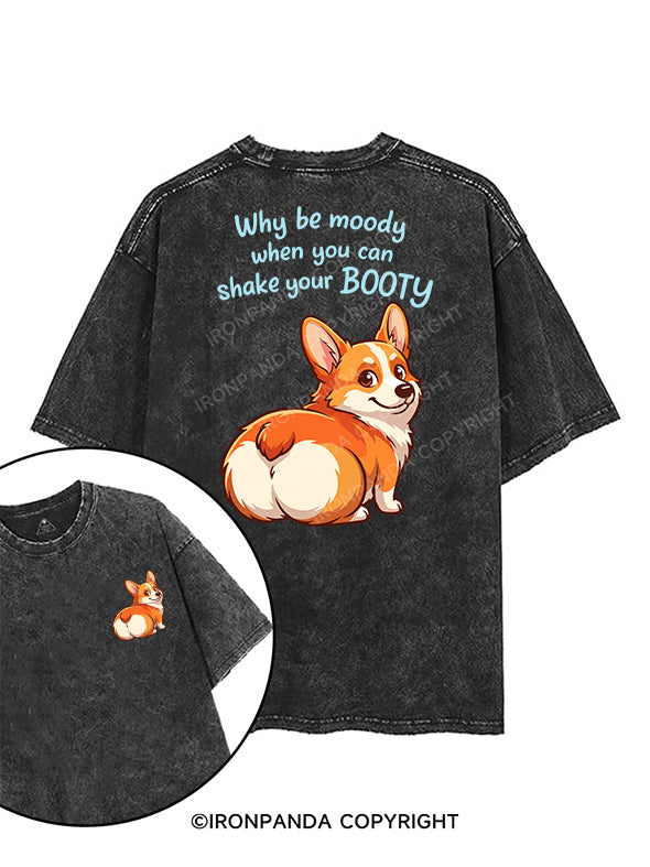 Why be moody printed Gym Shirt