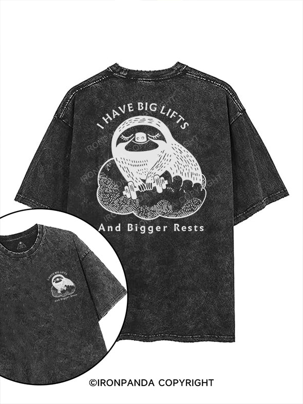 I have big lifts and bigger rests printed Gym Shirt