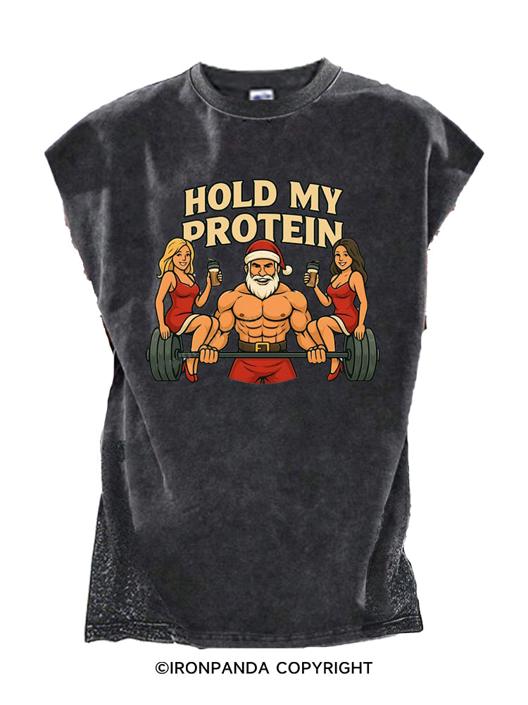 HOLD MY PROTEIN Cut Off Tank
