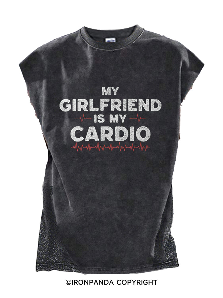MY GIRLFRIEND IS MY CARDIO Cut Off Tank