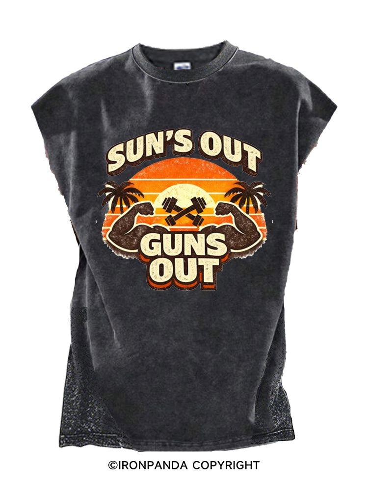 SUN’S OUT GUNS OUT Cut Off Tank