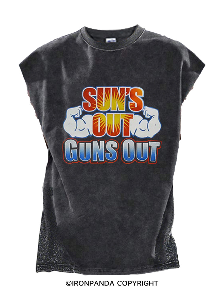 SUN’S OUT GUNS OUT Cut Off Tank