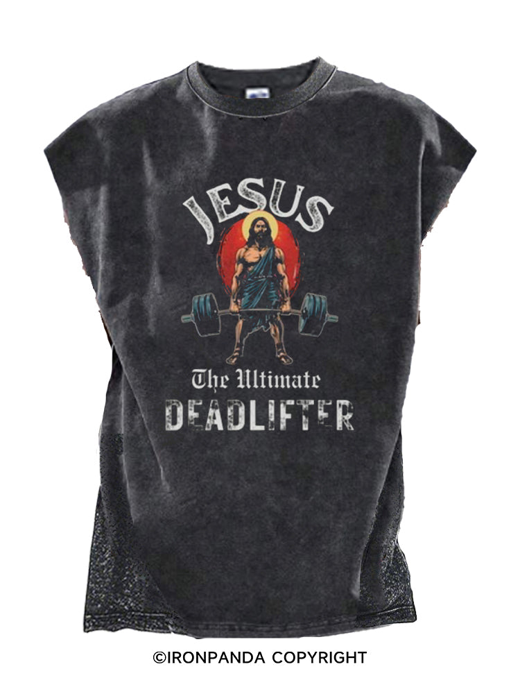 JESUS – The Ultimate Deadlifter Cut Off Tank