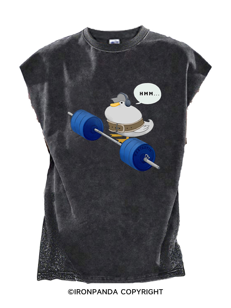 Duck weightlifting Cut Off Tank