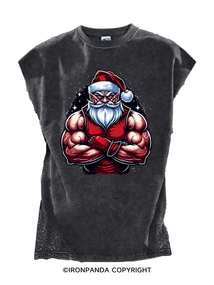 Muscle Santa Claus Cut Off Tank