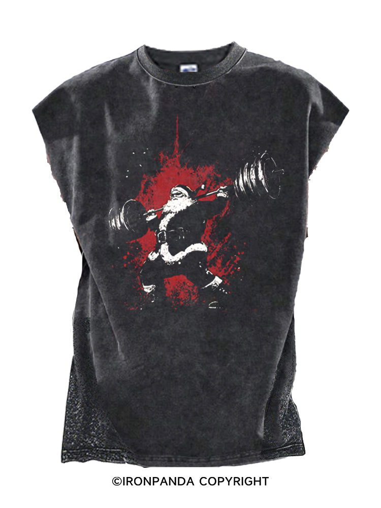 Merry Liftmas Cut Off Tank