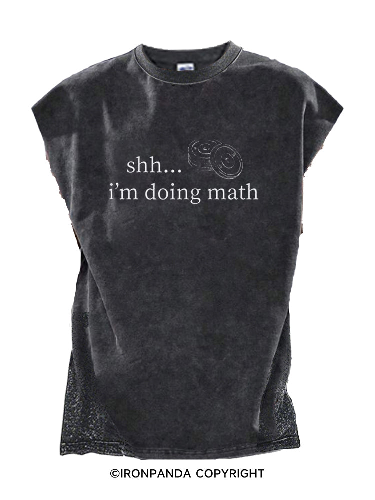 shh… i’m doing math Cut Off Tank