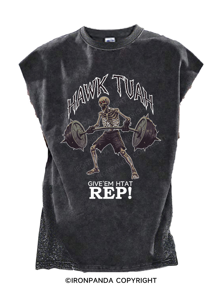 HAWK TUAH GIVE'EM HTAT REP!Cut Off Tank