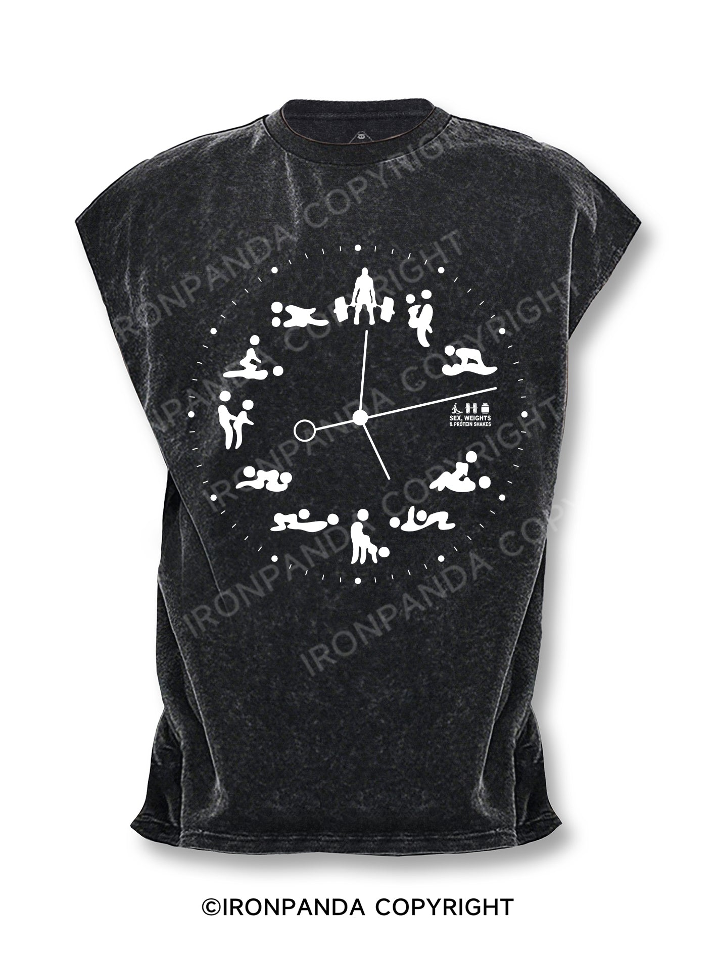 gym time Cut Off Tank