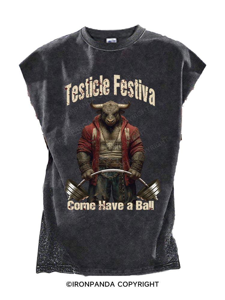 Testicle Festival Come Have a Ball Cut Off Tank