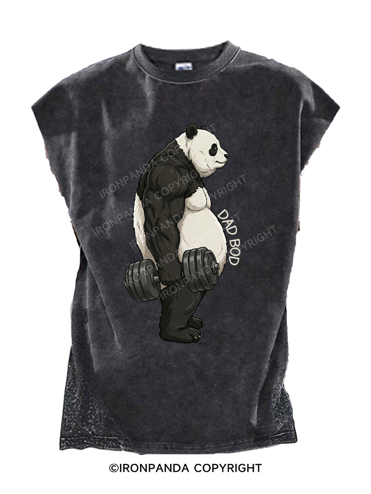 Dad Bod Panda Cut Off Tank