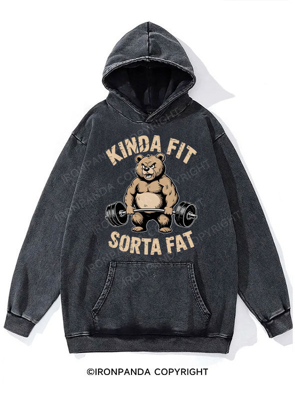 KINDA FIT SORTA FAT Washed Gym Hoodie