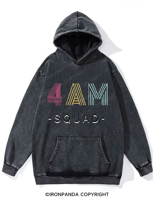 4 AM Squad Washed Gym Hoodie