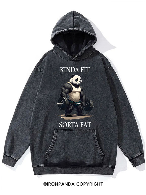 KINDA FIT SORTA FAT Washed Gym Hoodie