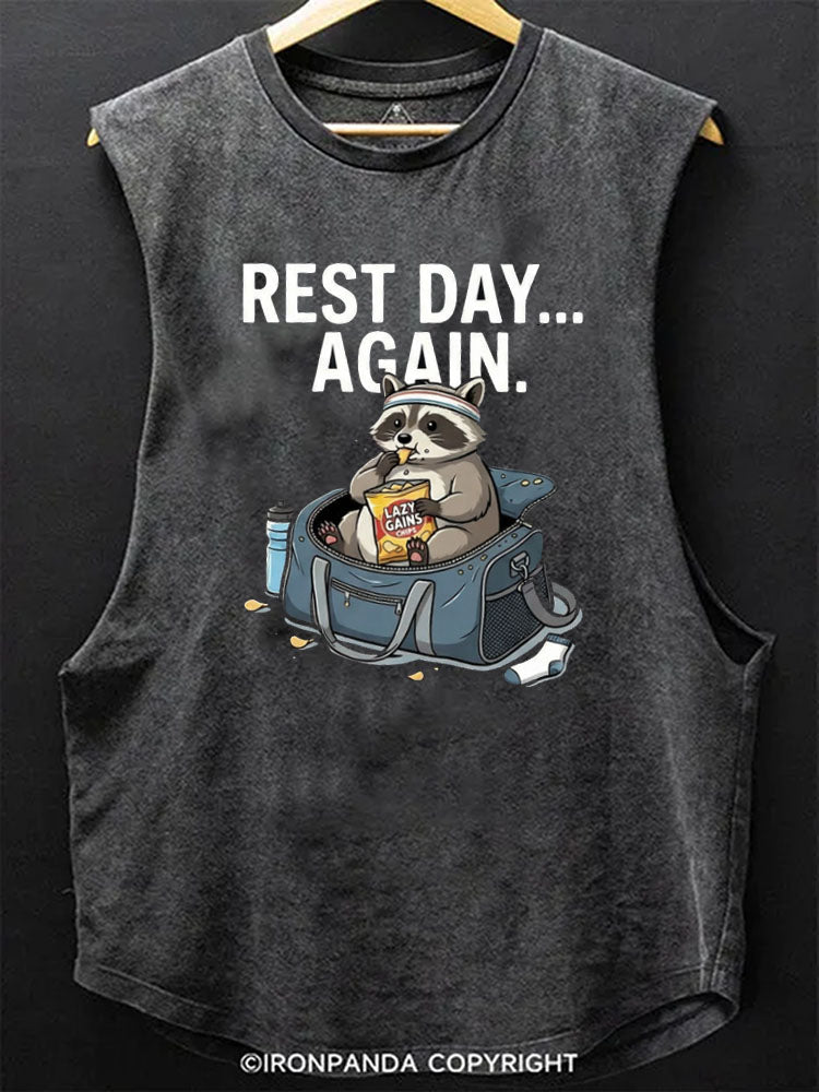REST DAY... AGAIN Scoop Bottom Cotton Tank