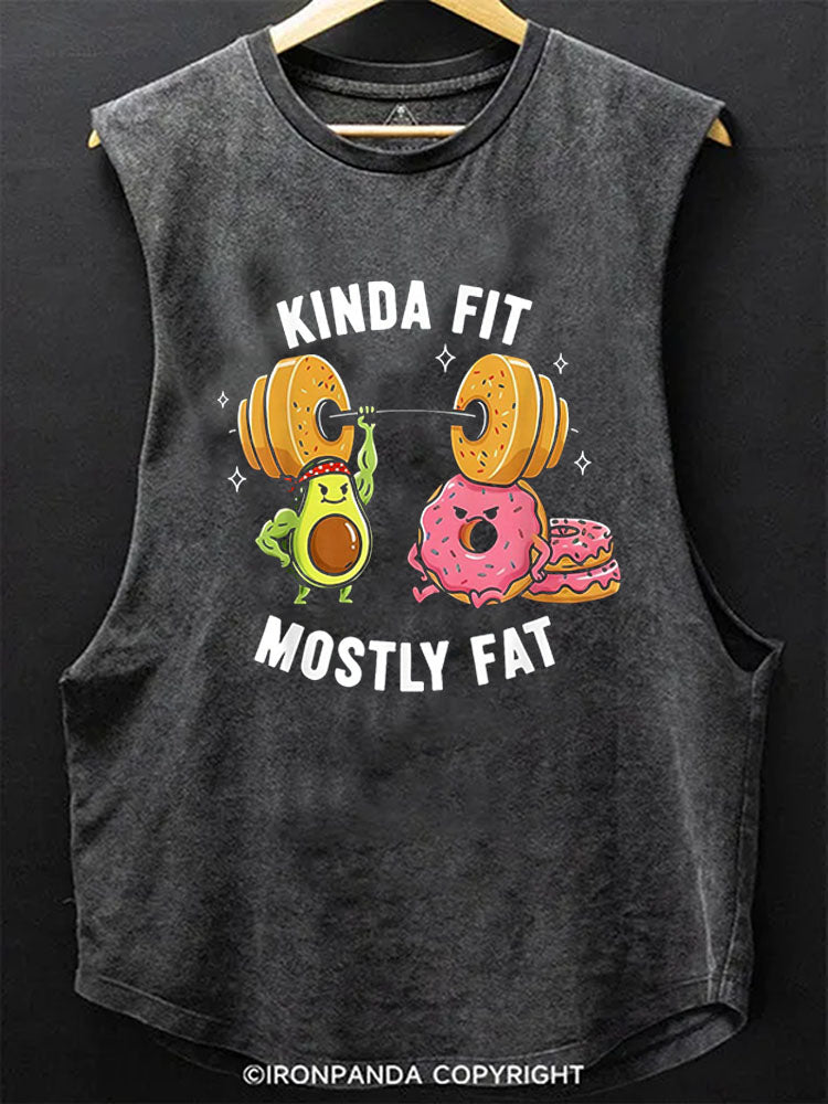 KINDA FIT MOSTLY FAT Scoop Bottom Cotton Tank