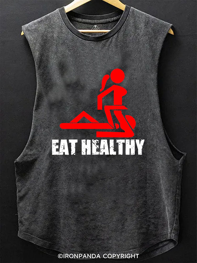 Eat healthy Scoop Bottom Cotton Tank