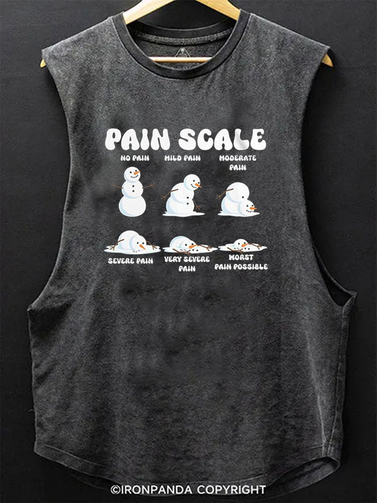 PAIN SCALE Scoop Bottom Cotton Tank