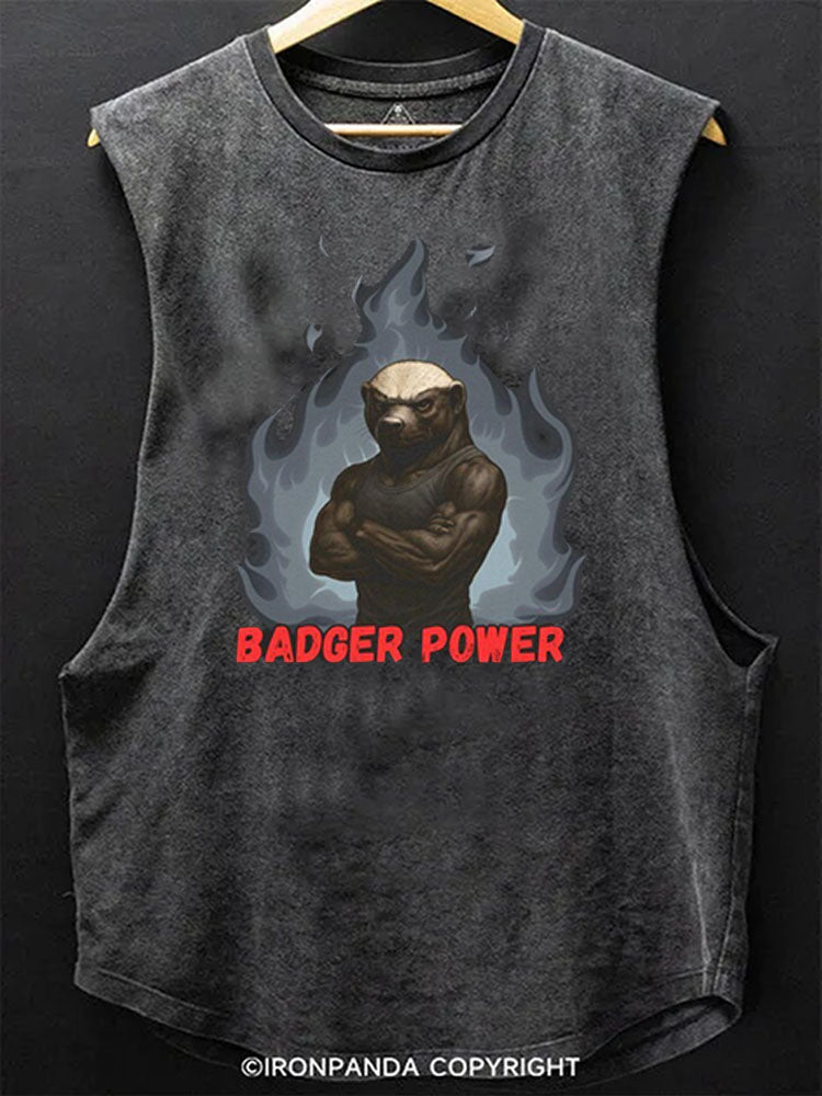 BADGER POWER Scoop Bottom Cotton Tank