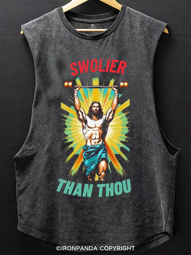 SWOLIER THAN THOU Scoop Bottom Cotton Tank