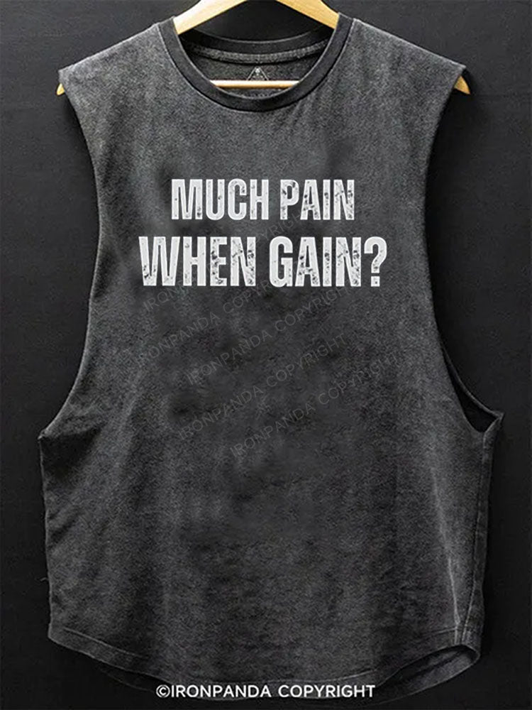 Much Pain When Gain? Scoop Bottom Cotton Tank