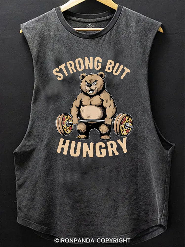 STRONG BUT HUNGRY Scoop Bottom Cotton Tank