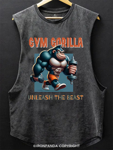 GYM GORILLA  Scoop Bottom Cotton Tank