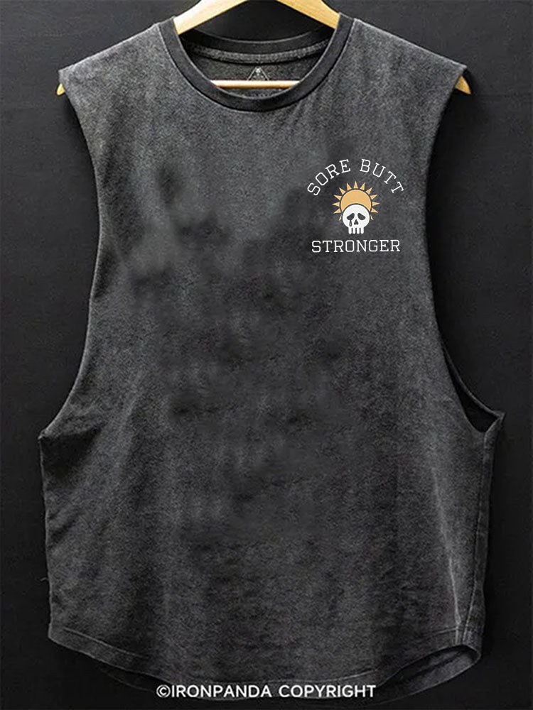 SORE BUTT STRONGER Scoop Bottom Cotton Tank