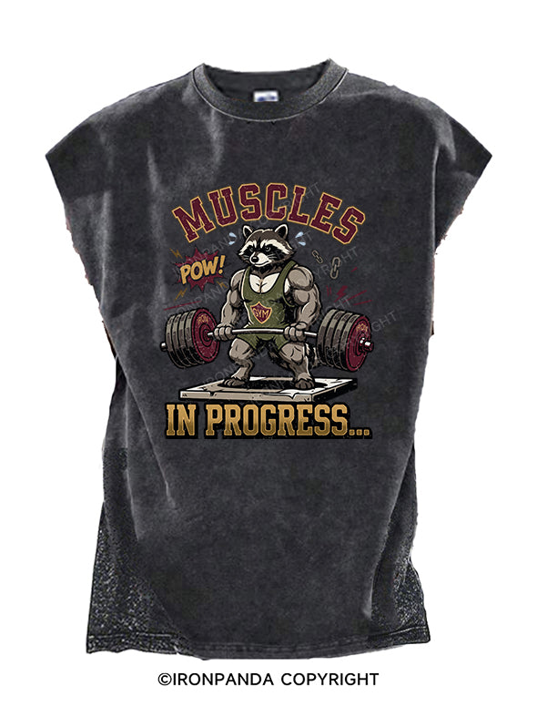weightlifting Raccoon Cut Off Tank