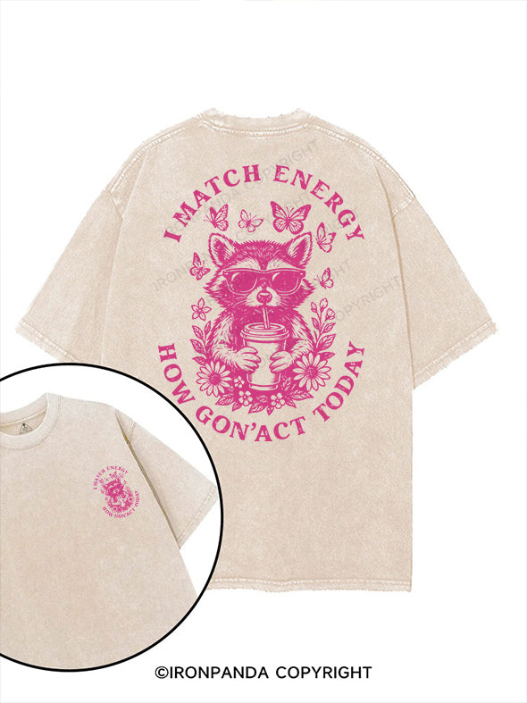 I MATCH energy printed Gym Shirt