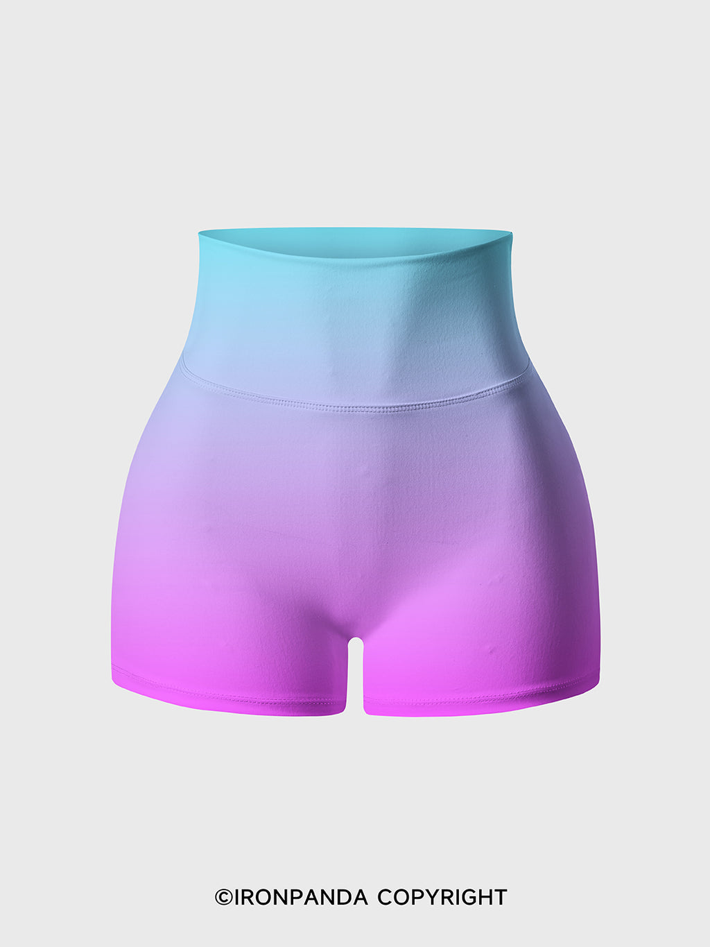 Aurora Ombre Gym Printed Yoga Shorts