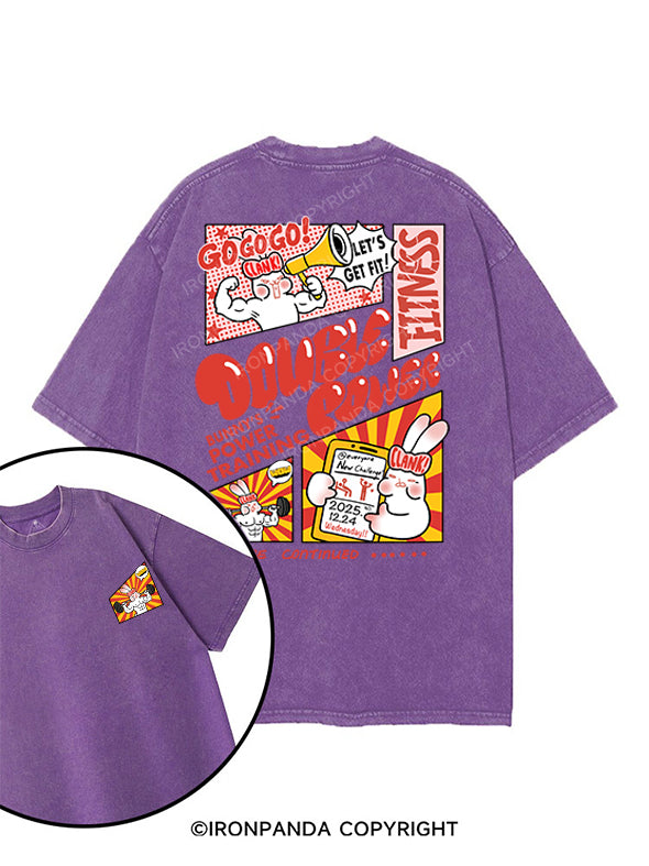 Let’s Get Fit!! printed Gym Shirt