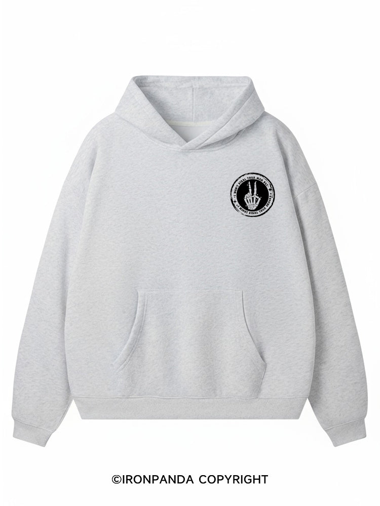 I won’t steal your man but I might steal your snacks Premium Fleece Gym Hoodie