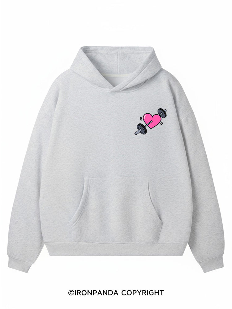 PRETTY GIRLS LIFT HEAVY Premium Fleece Gym Hoodie