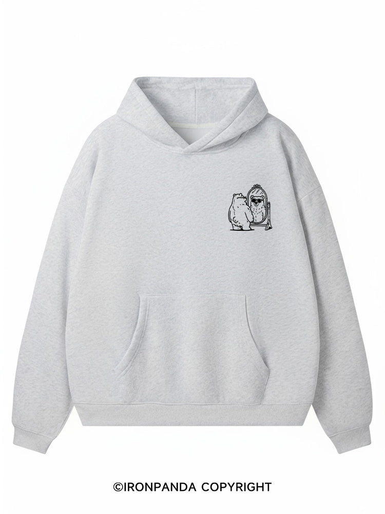 DAMN, MIGHT HAVE TO CALL IN THICC TODAY Premium Fleece Gym Hoodie