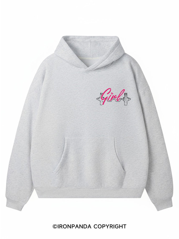 I Know I Lift Like a Girl Premium Fleece Gym Hoodie