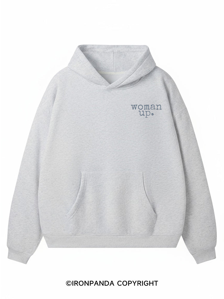 WOMAN UP Premium Fleece Gym Hoodie