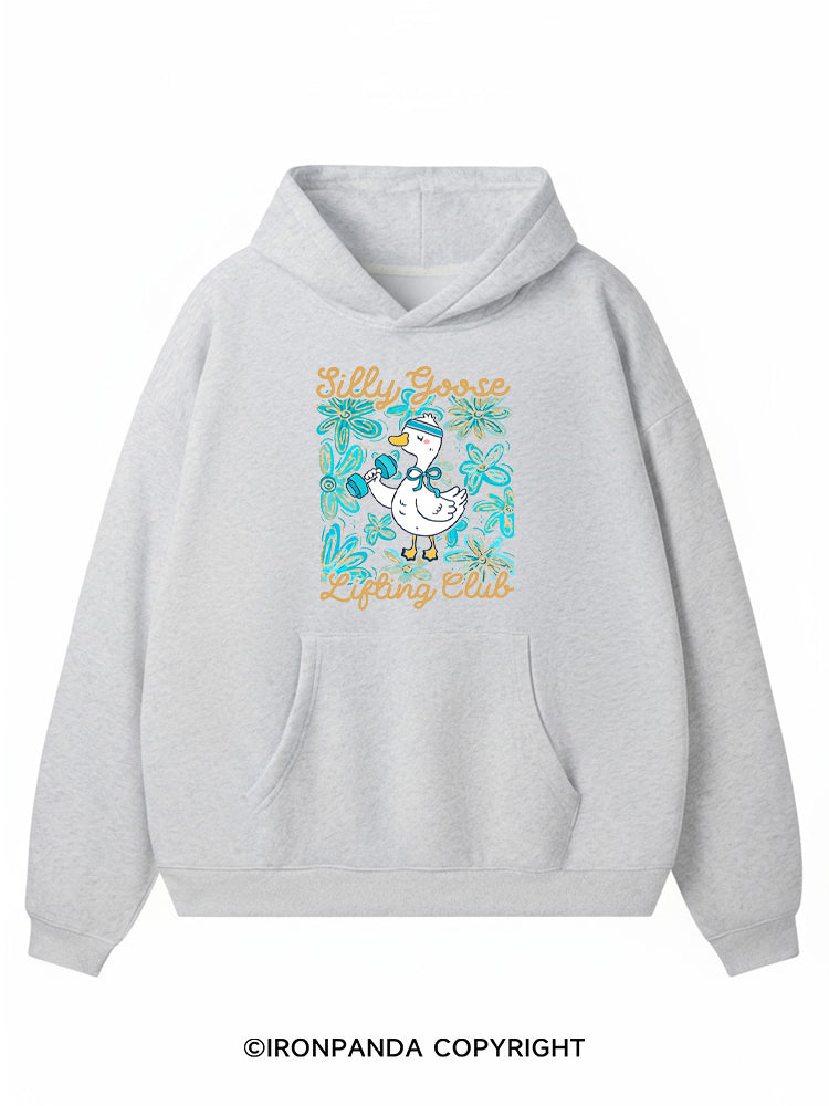 Silly Goose Lifting Premium Fleece Gym Hoodie