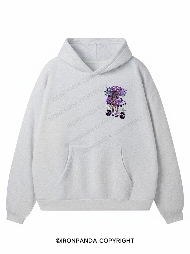 THICK THIGHS SAVE LIVES Premium Fleece Gym Hoodie