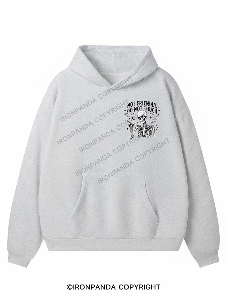 NOT FRIENDLY, DO NOT TOUCH Premium Fleece Gym Hoodie