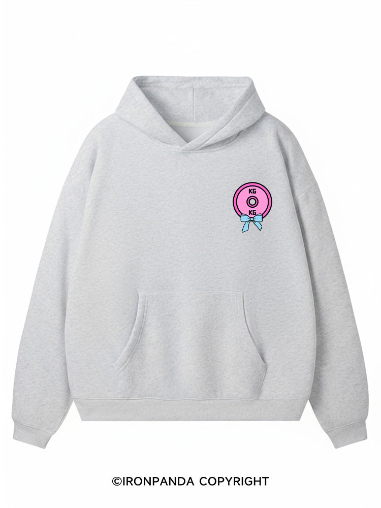 PRETTY GIRLS LIFT HEAVY Premium Fleece Gym Hoodie