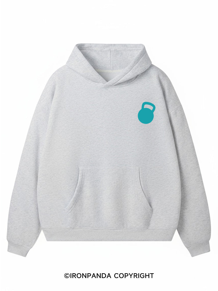 I BURN OFF MY CALORIES BY ROLLING MY EYES Premium Fleece Gym Hoodie