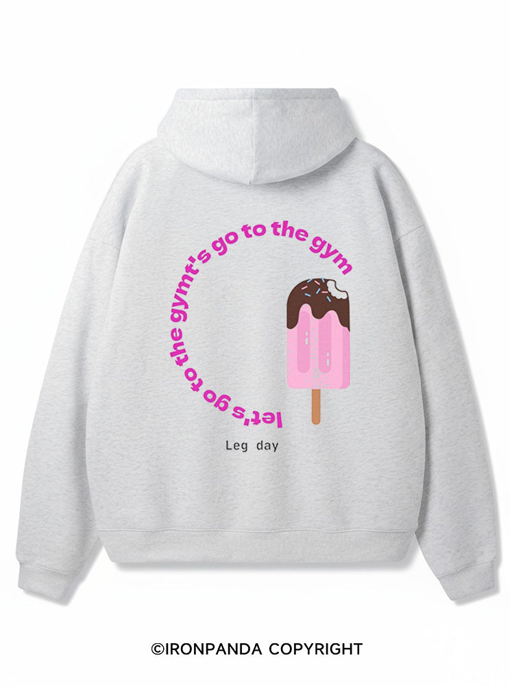 Let's go to the gym Premium Fleece Gym Hoodie