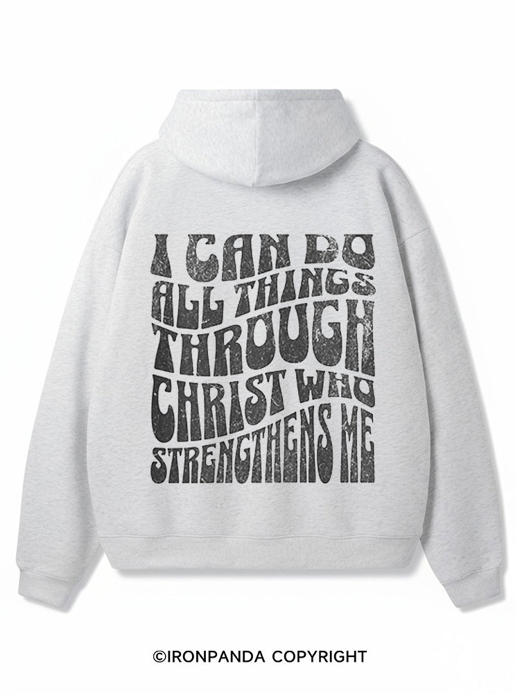 I can do all things Premium Fleece Gym Hoodie
