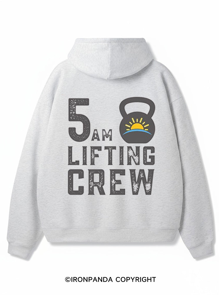 5AM LIFTING CREW Premium Fleece Gym Hoodie
