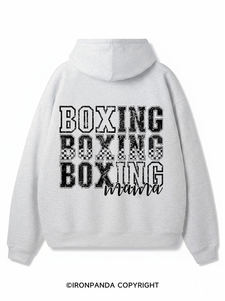 BOXING BOXING BOXING mama Premium Fleece Gym Hoodie