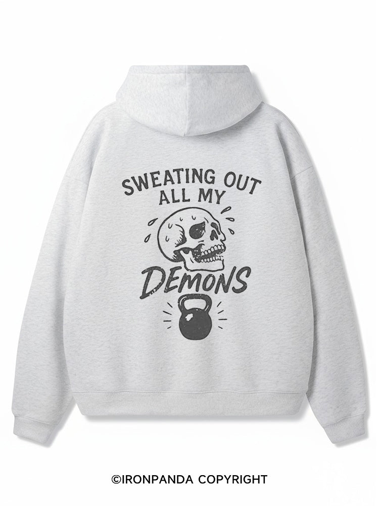 Sweating out all my demons Premium Fleece Gym Hoodie