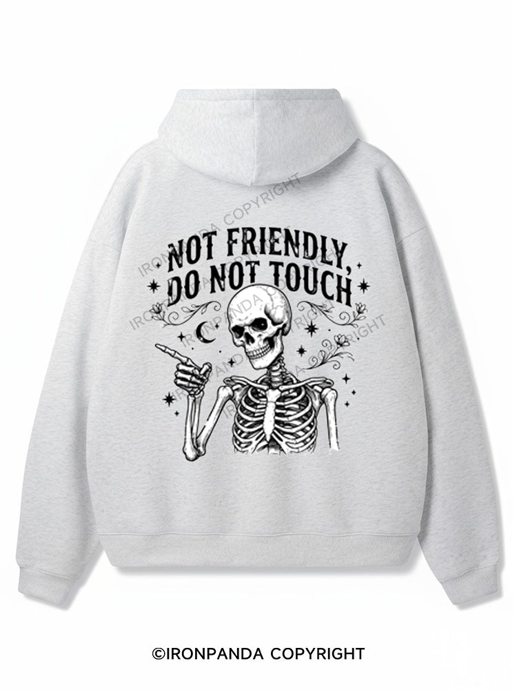 NOT FRIENDLY, DO NOT TOUCH Premium Fleece Gym Hoodie