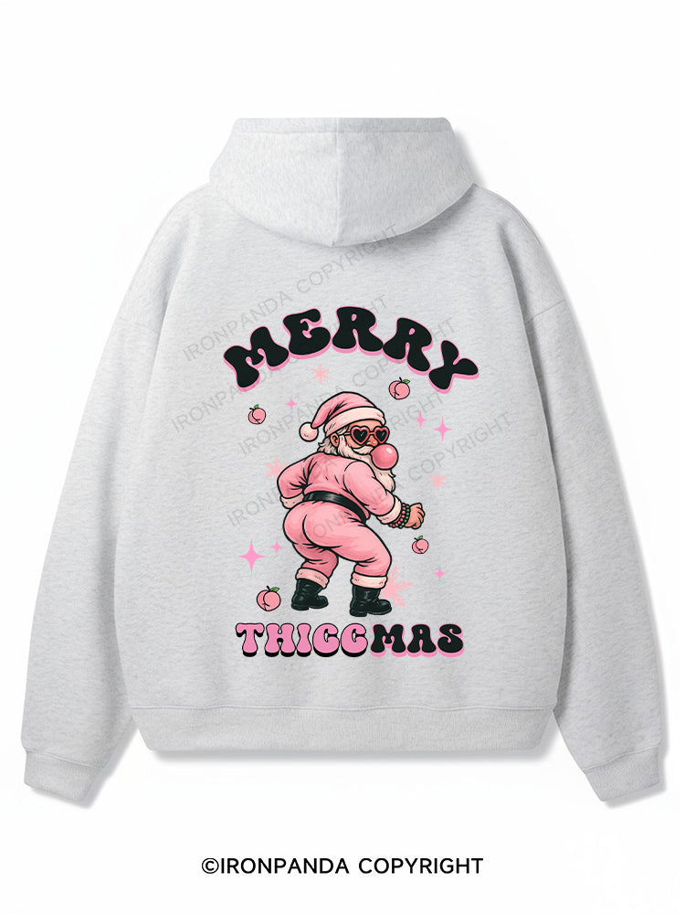 merry thiccmas Premium Fleece Gym Hoodie